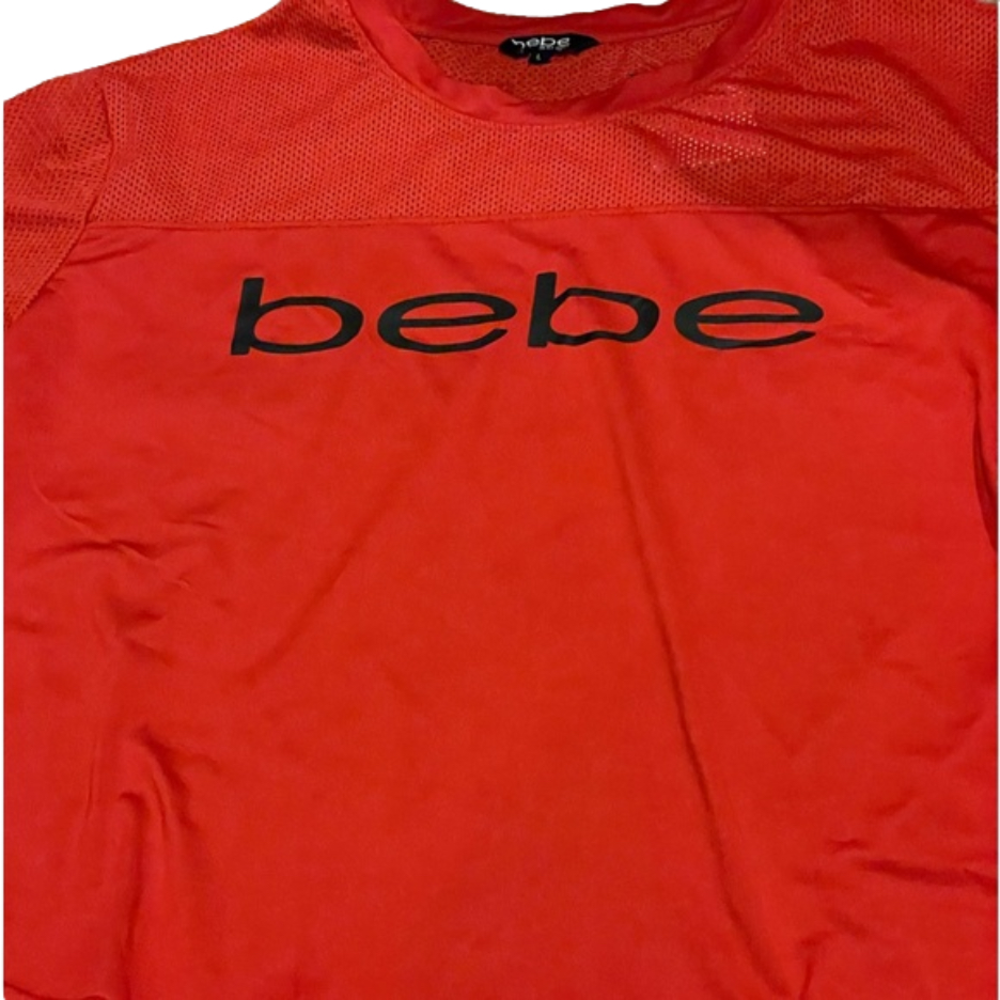 Bebe Sport red short sleeve t-shirt jersey new